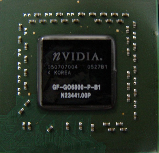 nVidia GF-GO6800-B1 (GeForce Go 6800) Wymiana na nowy, naprawa, lutowanie BGA